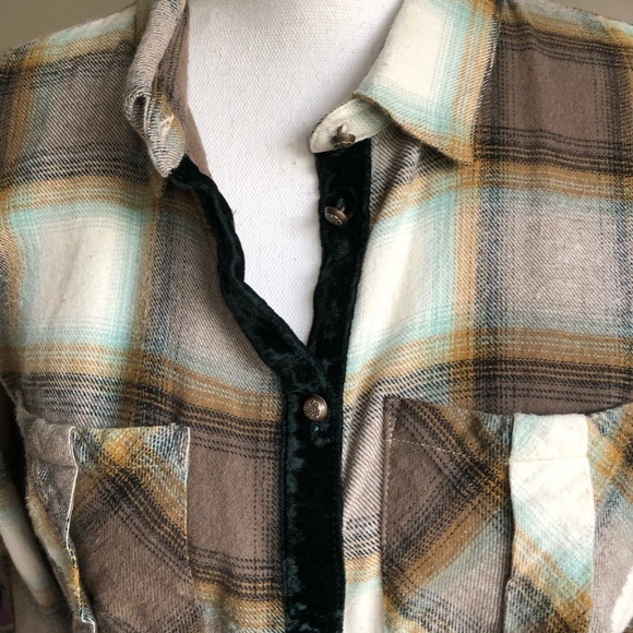 Soft Surroundings Saxon Plaid Tunic Shirt Dress Medium - Picture 10 of 16